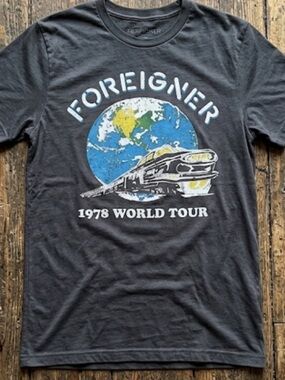 Foreigner 1978 World Tour Gray T-Shirt
